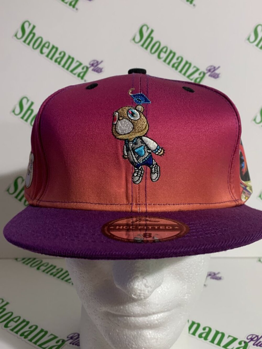 Headgear Classics Hat Fitted Kanye West Graduation Bear Purple Ombre Cap 8